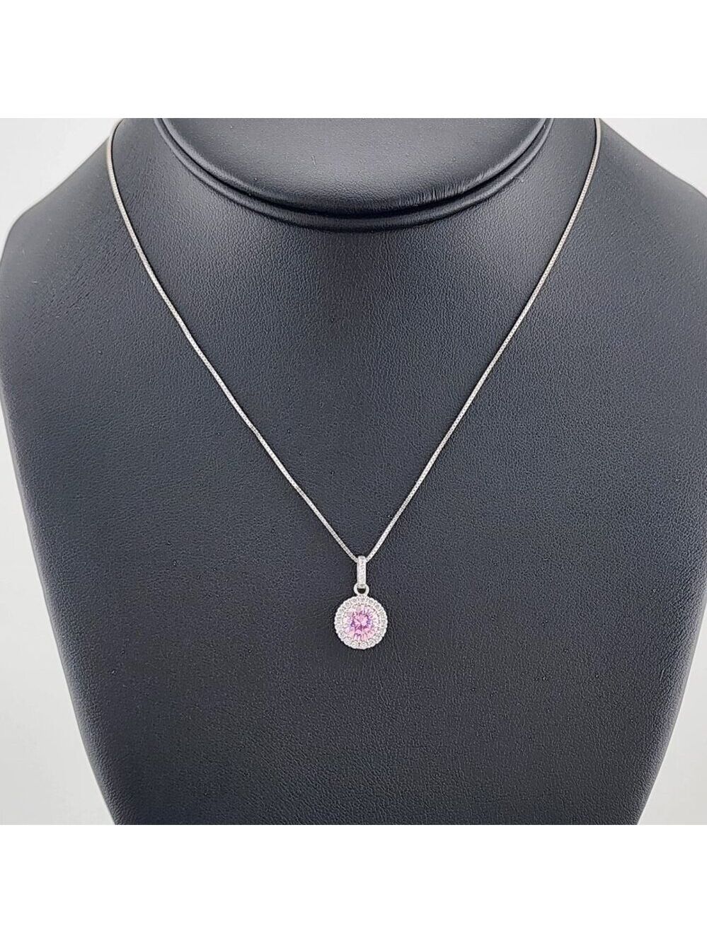 925 Sterling Silver Pink Gemstone Pendant Necklace – Jewelry Gift for Her